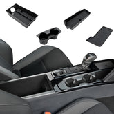 ELECFRESH front view of full center console organizer showing neat layout and quick access