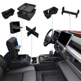 ELECFRESH front view center console showing organized storage and quick access