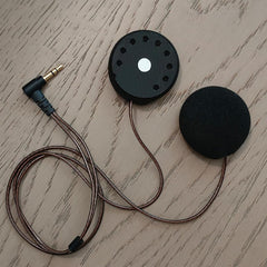 ELFINEAR close-up of 40mm driver revealing magnet and diaphragm for clearer speech