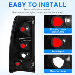 ELH tail light installed on Silverado left side demonstrating plug-and-play fit