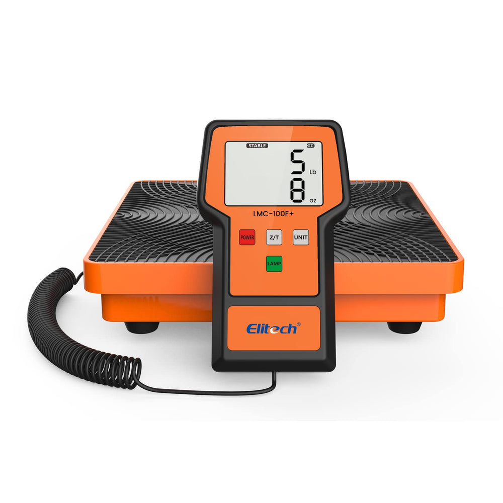 Elitech scale front view showing display and platform for accurate weighing