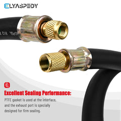 Elyaspedy hose in use on evacuation setup, speeding recovery and saving time