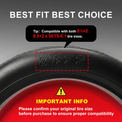EMERK tire tread close-up highlighting anti-slip pattern for better grip