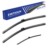 EMITHSUN front view of packaged Metris wipers showing kit and benefits