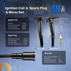 ENA close-up of platinum spark plug tip for longer life and stability