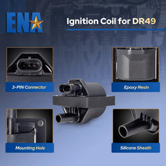 ENA coil mounted on engine demonstrating direct-fit installation benefit