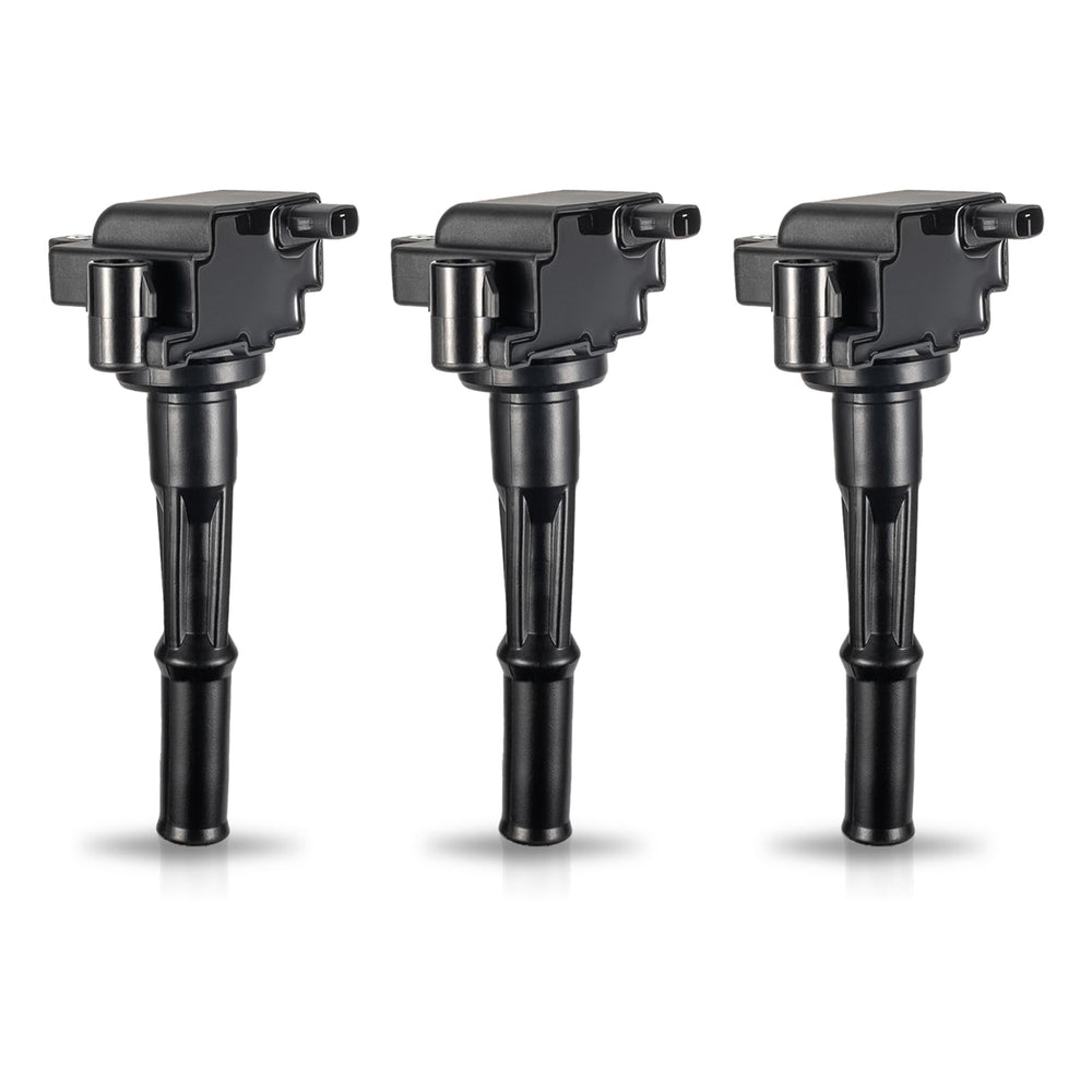 ENA coil pack front view showing plug-and-play fit for Toyota 3.4L, reliable replacement