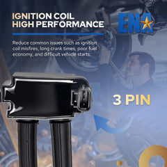 ENA coil next to spark plug for scale showing correct OEM-style dimensions