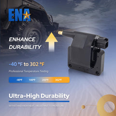 ENA coil pack installed under hood in Dodge engine bay demonstrating correct fit