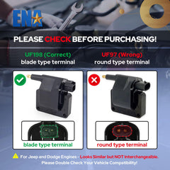 ENA coil pack side mounting detail highlighting bolt-on fit for quick install