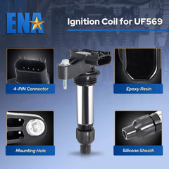 ENA six coils and six plugs laid out to show complete replacement kit convenience