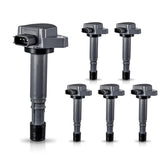 ENA front view of six black coil packs showing complete replacement kit and fast fit benefits