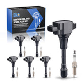 ENA front packaging showing complete 6-plug and 6-coil kit and fitment benefit