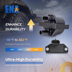 ENA ignition module backside label with part number for accurate matching