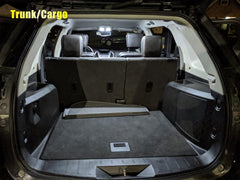 ENDPAGE license plate lights installed on Explorer enhancing rear visibility