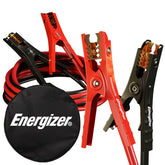 Energizer front packaging showing 16-foot 4-gauge jumper cable set and benefits