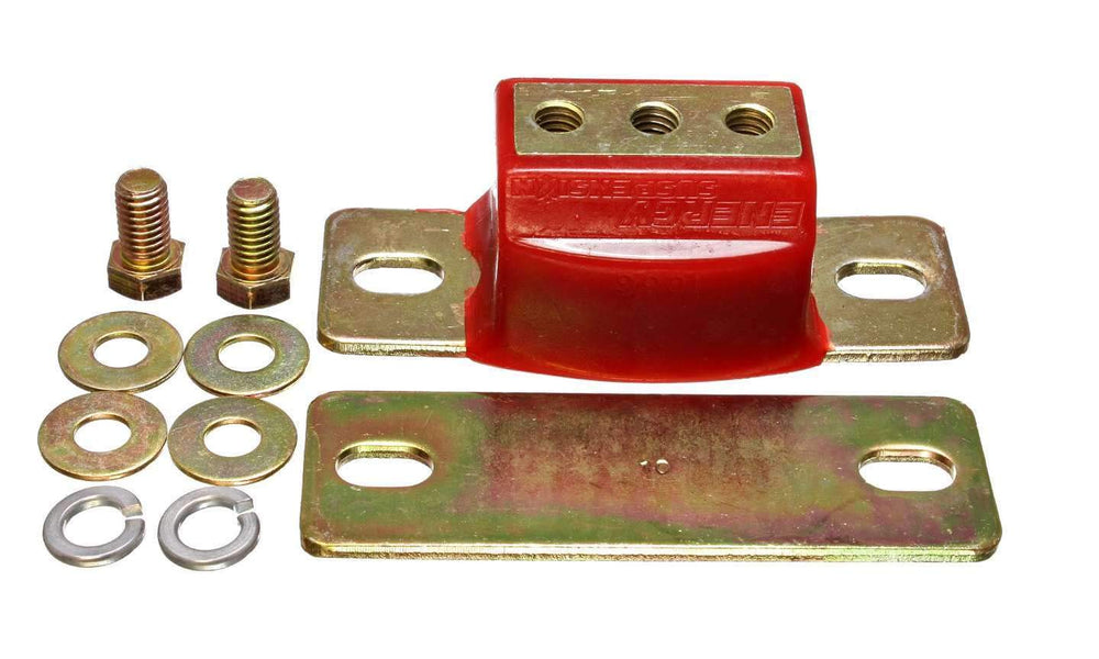 Energy Suspension transmission mount front view showing polyurethane construction and durable fit