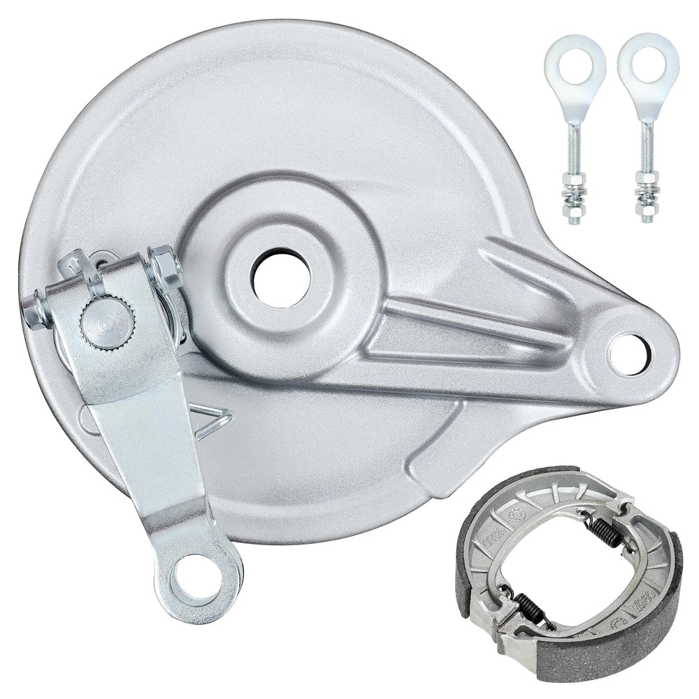 EOPOAYI front view of rear brake drum assembly showing fit and finish