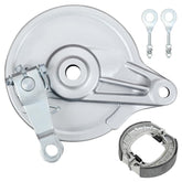EOPOAYI front view of rear brake drum assembly showing fit and finish