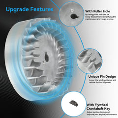 EOPOAYI side profile showing rotor teeth and mass distribution improving rev response