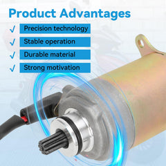 EOPOAYI starter gear close-up highlighting 9T pinion for strong engagement