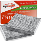 EPAuto CP134 two-pack front packaging showing product and compatibility benefits