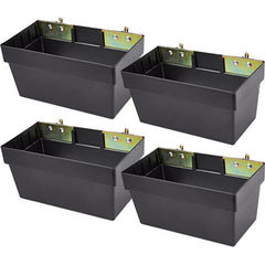 ERFEI front view of four E-track bins showing organized storage benefit