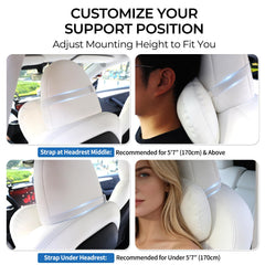 Erivis hidden strap tucked between seat and headrest for tidy appearance