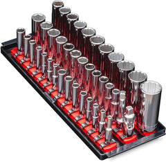 Ernst 8490 rail close-up showing molded end stops and durable construction benefit