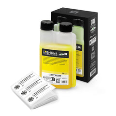 ERRECOM 250 ml bottle beside ruler to show scale and dosing ease
