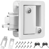 Esakoya front assembly white lock showing secure paddle — durable protection