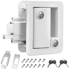 Esakoya front assembly white lock showing secure paddle — durable protection