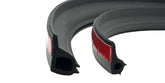 ESI front view of tailgate seal showing full profile and protective fit