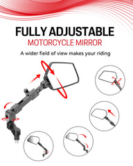 Esploratori mirror close-up of HD convex lens for clearer, wider sight