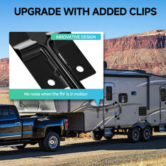 ESUDNT close-up of integrated anti-roll clip reducing latch vibration