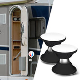 ESUDNT front view of 2-pack magnetic door catches showing compact design and durable finish