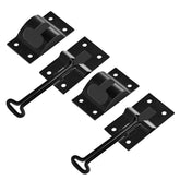 ESUDNT front view of black T-style latch showing durable finish and easy mount