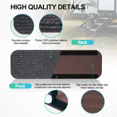 ESUDNT view of rubber backing showing waterproof non-slip grip for wet conditions