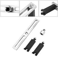 Esweny adjustment track detail highlighting middle-track mechanism for precise arm positioning