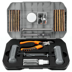ETENWOLF front view of open kit showing organized tools and plugs for quick roadside repairs
