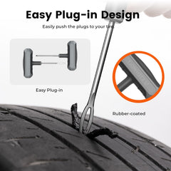 ETENWOLF array of 0.14 and 0.18 inch plugs demonstrating size options for varied punctures