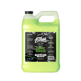 Ethos Handcrafted Car Care bottle front label showing product benefits