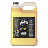 Ethos RESIST gallon front label showing product and volume benefit