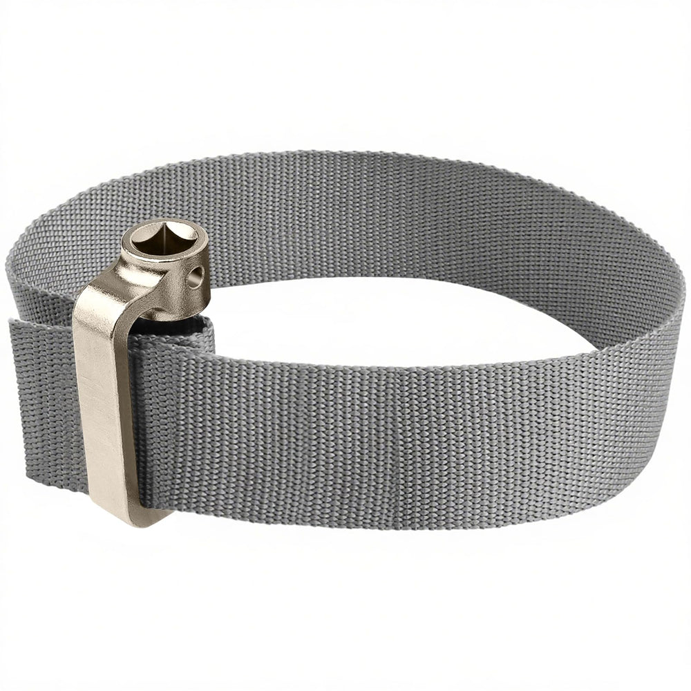 Eudaimonia front view showing whole strap wrench and compact profile benefit