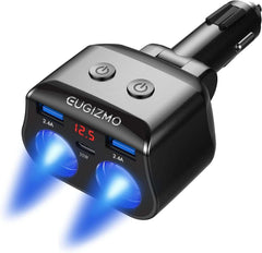 EUGIZMO front view showing ports and sockets for versatile charging