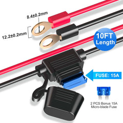 EUGIZMO close-up LED voltage display for instant battery monitoring