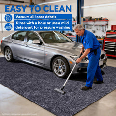 Evercomfy textured PVC backing detail providing secure non-slip grip