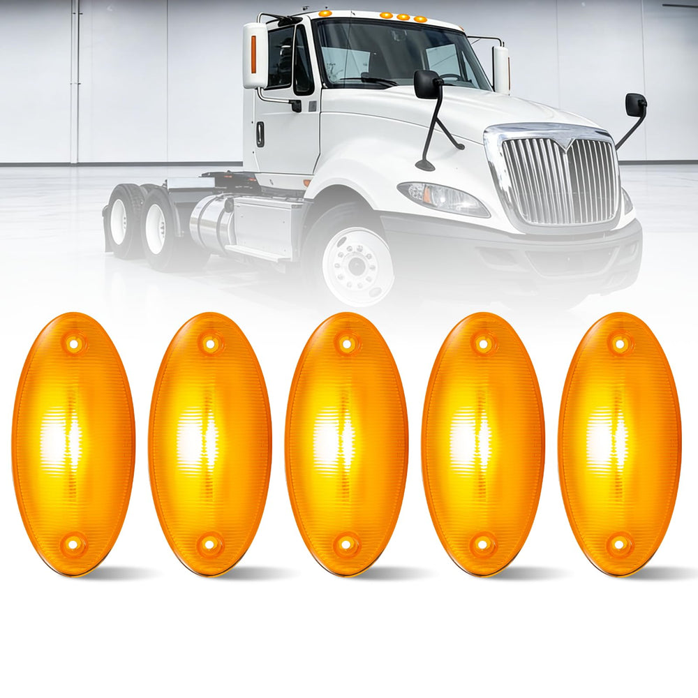 EVERESTHD front view of five LED cab lights showing complete kit benefits