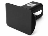 eVerHITCH front view showing blank metal plate and sleek black finish protecting receiver