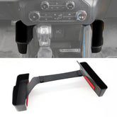 EVGoXMods front view of center console tray showing tidy storage benefit